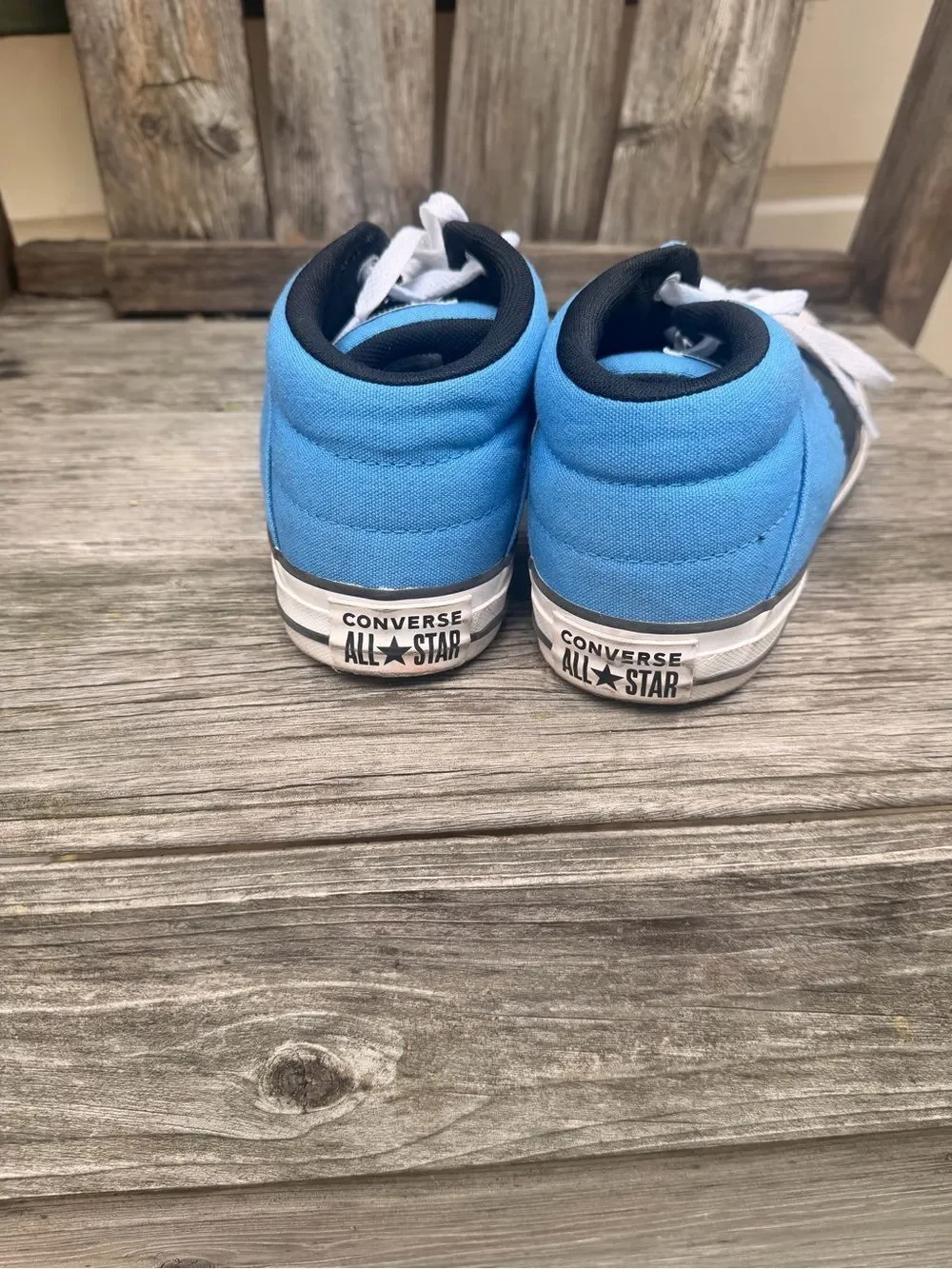 Converse Chuck Taylor Kids High-Top Canvas Sneakers in Blue and Black size 6.5